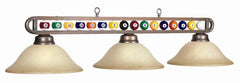 GLASS SHADES BILLIARD LIGHTING